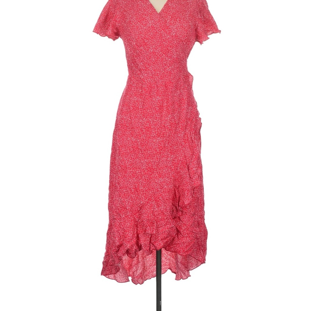 Zesica high-low Floral Wrap Dress NWT